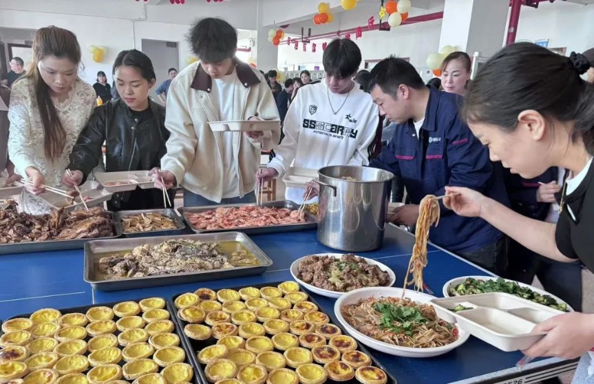 Buffet party in  autumn